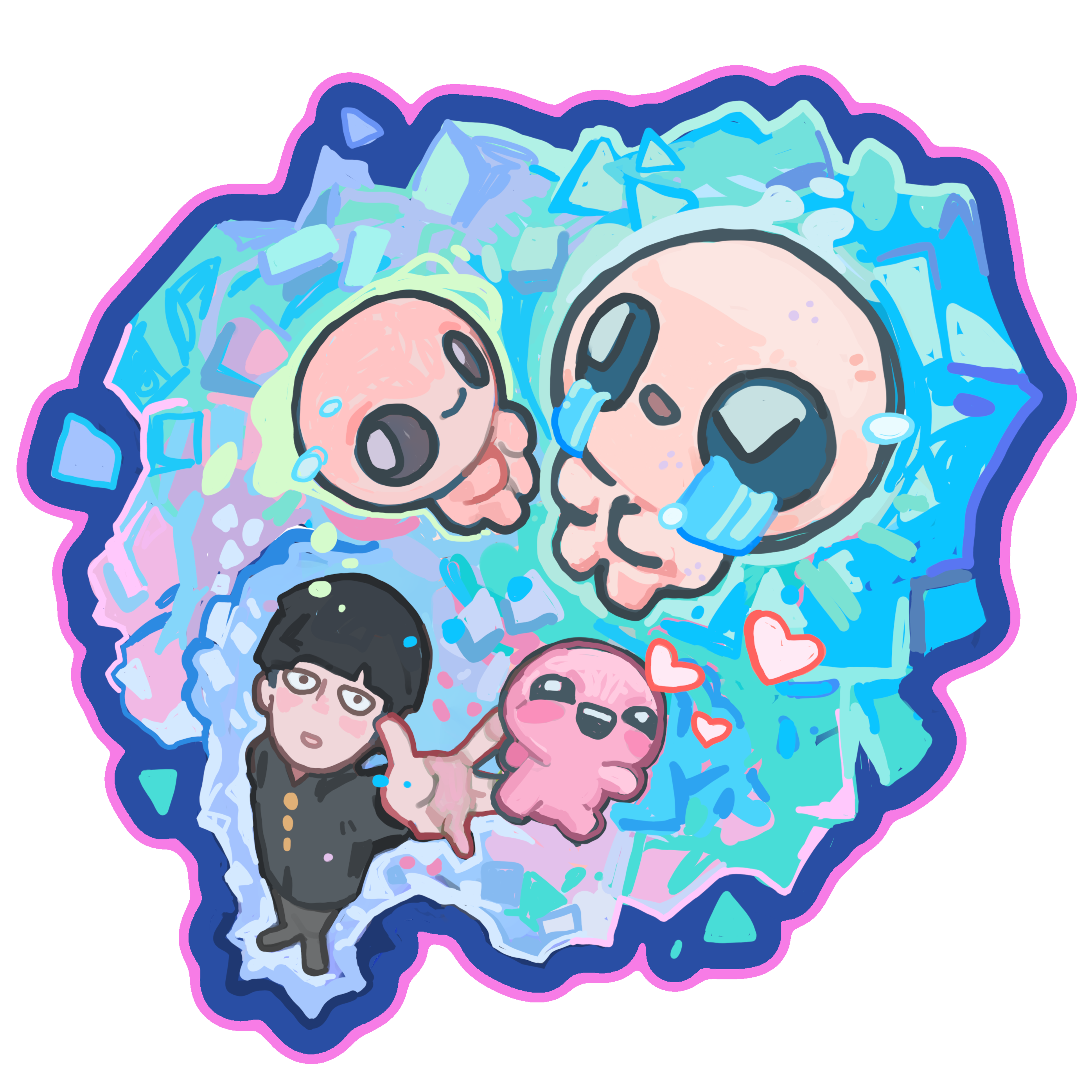 Mob Pyscho/Binding of Isaac Design | 2025 (Digital Illustration)